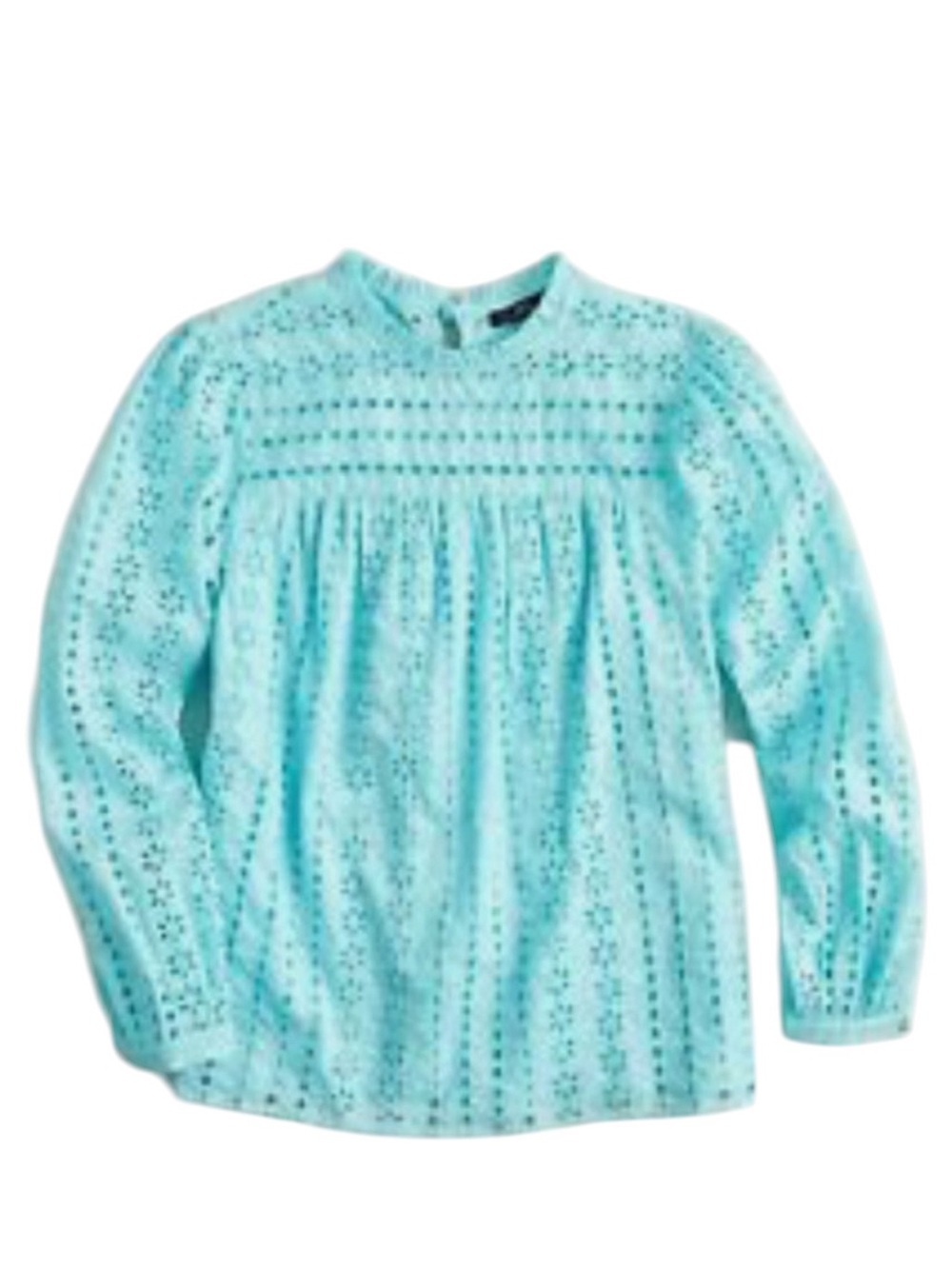 J. Crew Tie-back top in ditsy eyelet